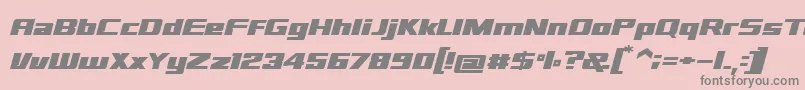 sd prostreet Font – Gray Fonts on Pink Background