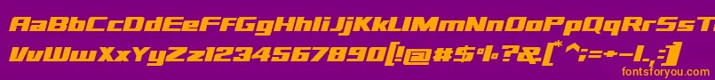 sd prostreet Font – Orange Fonts on Purple Background