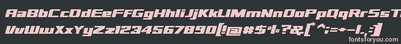 sd prostreet Font – Pink Fonts on Black Background