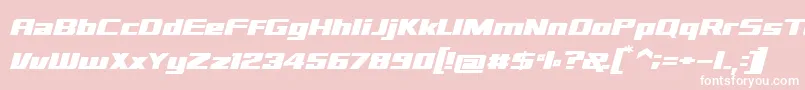 sd prostreet Font – White Fonts on Pink Background