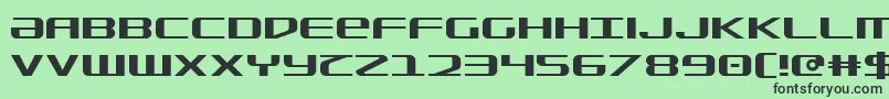 フォントsdf – 緑の背景に黒い文字