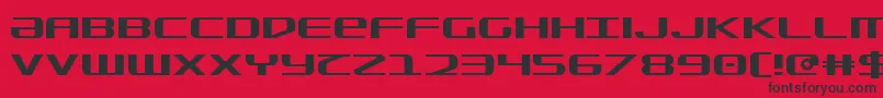 sdf Font – Black Fonts on Red Background