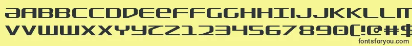 sdf Font – Black Fonts on Yellow Background