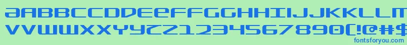 sdf Font – Blue Fonts on Green Background