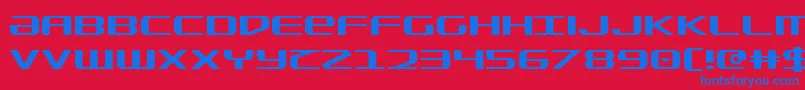 sdf Font – Blue Fonts on Red Background