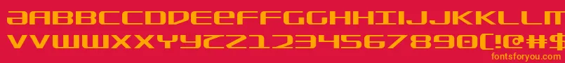 sdf Font – Orange Fonts on Red Background