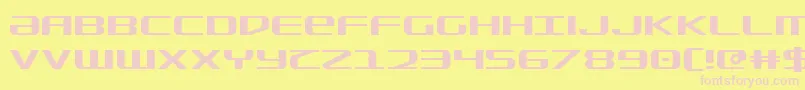 Fonte sdf – fontes rosa em um fundo amarelo