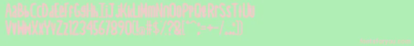 Sea Salt Font – Pink Fonts on Green Background