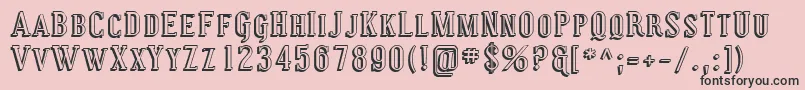 Sfcovingtonscshadow Font – Black Fonts on Pink Background