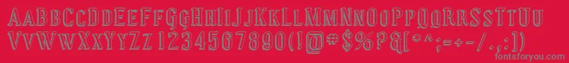 Sfcovingtonscshadow Font – Gray Fonts on Red Background