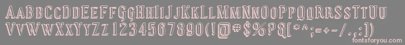 Sfcovingtonscshadow Font – Pink Fonts on Gray Background