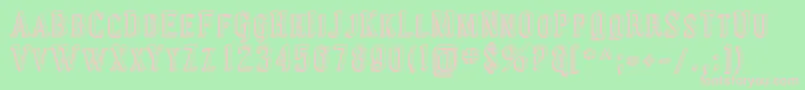 Sfcovingtonscshadow Font – Pink Fonts on Green Background