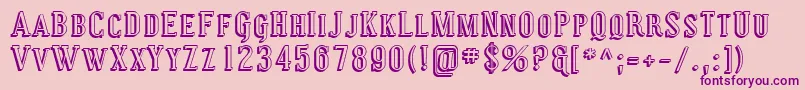 Sfcovingtonscshadow Font – Purple Fonts on Pink Background