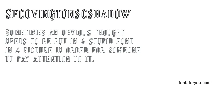 Sfcovingtonscshadow Font