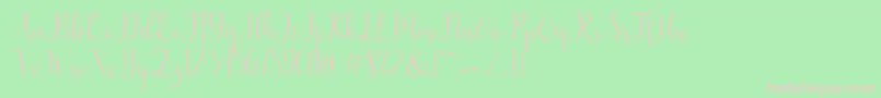 seabright Font – Pink Fonts on Green Background