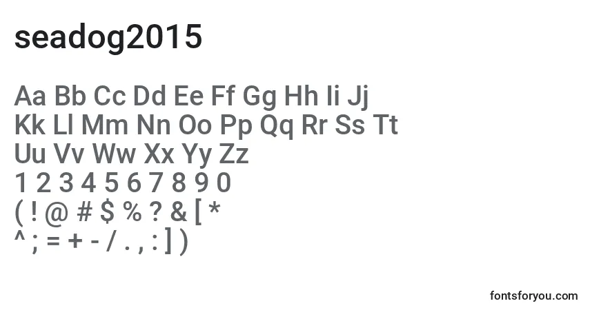 Schriftart Seadog2015 (139847) – Alphabet, Zahlen, spezielle Symbole