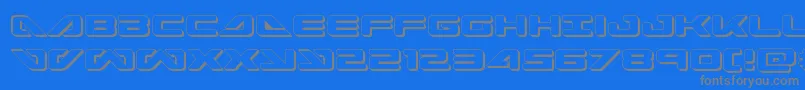 seadog20153d Font – Gray Fonts on Blue Background