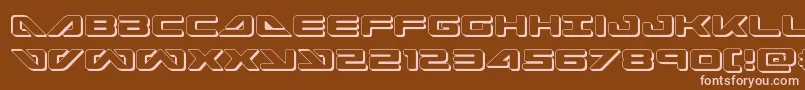 seadog20153d Font – Pink Fonts on Brown Background