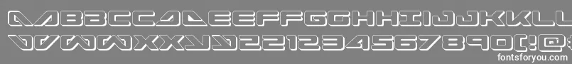 seadog20153d Font – White Fonts on Gray Background