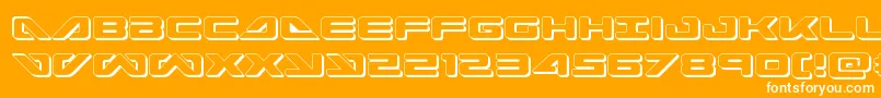 seadog20153d Font – White Fonts on Orange Background