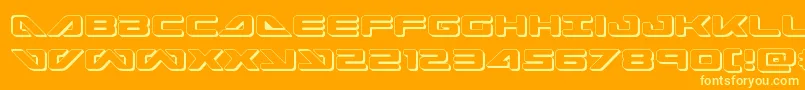 seadog20153d Font – Yellow Fonts on Orange Background