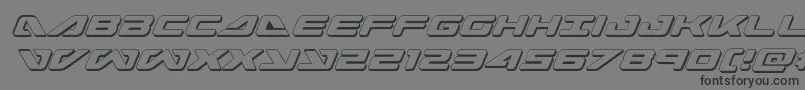 seadog20153dital Font – Black Fonts on Gray Background