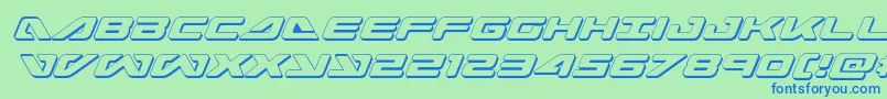 seadog20153dital Font – Blue Fonts on Green Background