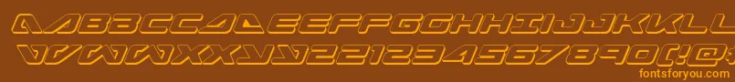 seadog20153dital Font – Orange Fonts on Brown Background