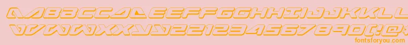 seadog20153dital Font – Orange Fonts on Pink Background