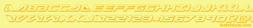 seadog20153dital Font – Orange Fonts on Yellow Background