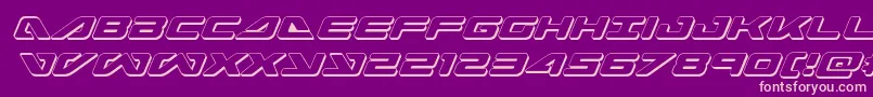 seadog20153dital Font – Pink Fonts on Purple Background