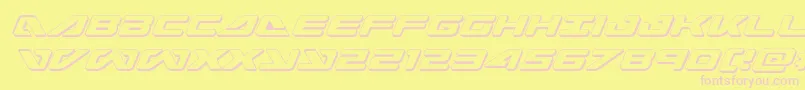 seadog20153dital Font – Pink Fonts on Yellow Background