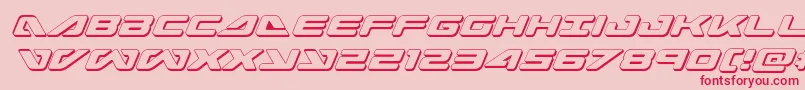 seadog20153dital Font – Red Fonts on Pink Background