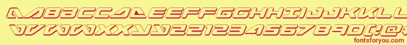 seadog20153dital Font – Red Fonts on Yellow Background