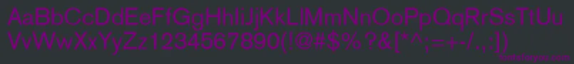 フォントExpressSsi – 黒い背景に紫のフォント