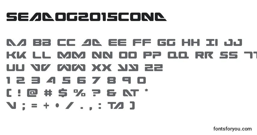 Czcionka Seadog2015cond (139850) – alfabet, cyfry, specjalne znaki