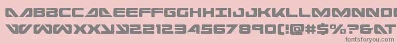 seadog2015cond Font – Gray Fonts on Pink Background