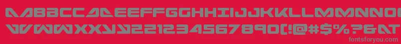 seadog2015cond Font – Gray Fonts on Red Background