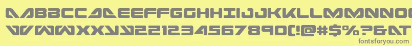 seadog2015cond Font – Gray Fonts on Yellow Background