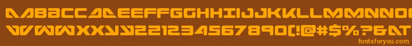 seadog2015cond Font – Orange Fonts on Brown Background