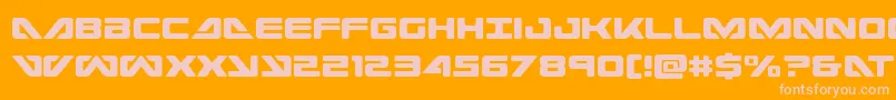 フォントseadog2015cond – オレンジの背景にピンクのフォント