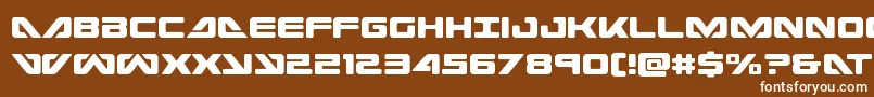 seadog2015cond Font – White Fonts on Brown Background