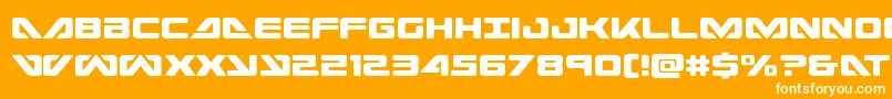 seadog2015cond Font – White Fonts on Orange Background
