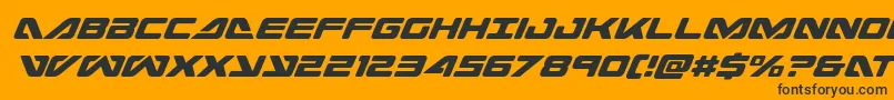 seadog2015condital Font – Black Fonts on Orange Background