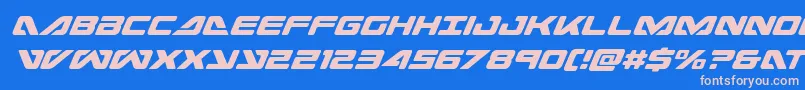 seadog2015condital Font – Pink Fonts on Blue Background