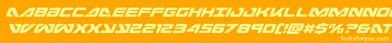 seadog2015condital Font – Yellow Fonts on Orange Background