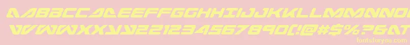 seadog2015condital Font – Yellow Fonts on Pink Background