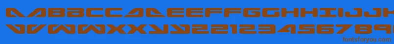 seadog2015expand Font – Brown Fonts on Blue Background