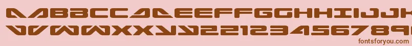 seadog2015expand Font – Brown Fonts on Pink Background