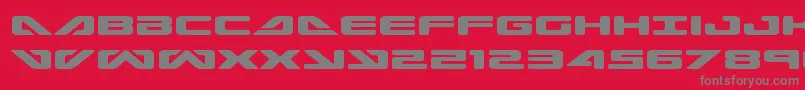 seadog2015expand Font – Gray Fonts on Red Background